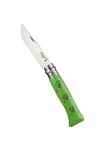 Opinel Inox 8 No Işlemeli̇ Kamp  Çakı (Bisiklet İşl) Yeşil