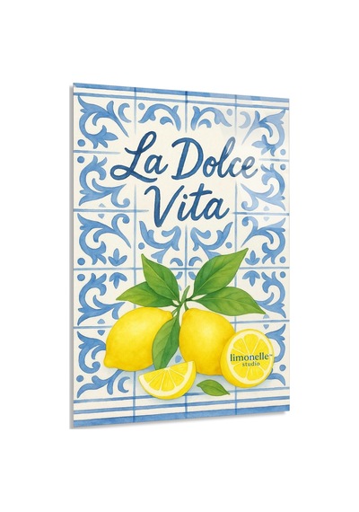 La Dolce Vita Limon Cini - Cam Tablo - Deg1616 60 X 90 Cm