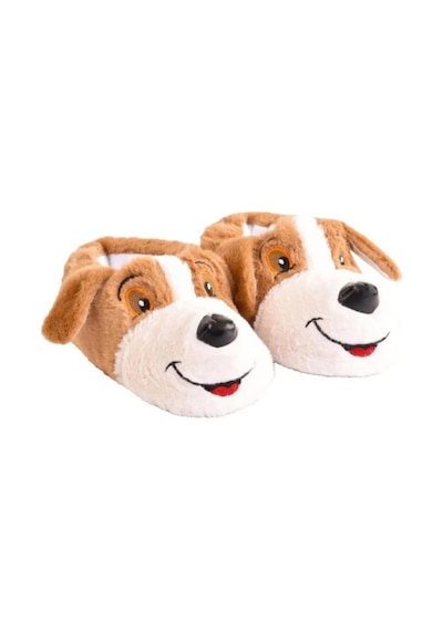 Papucumun Dünyası Unisex Yumuşak Taban Sevimli Köpek Panduf Yetişkin Ve Çocuk Kız Ve Erkek Panduf Kahverengi Papucumun Dünyası Unisex Yumuşak Taban Sevimli Köpek Panduf Yetişkin Ve Çocuk Kız Ve Erkek Panduf Kahverengi