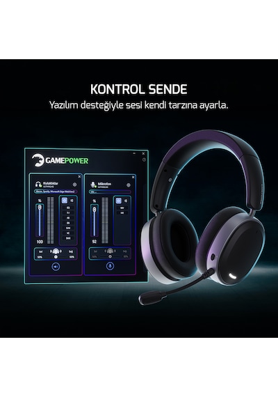 Gamepower Ultima Wireless 7.1 Surround 2000 Mah Gaming Oyuncu Kulaklık