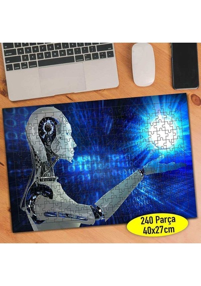 Yapay Zeka Robot Teknolojisi 240 Parça Puzzle Yapboz-56462492