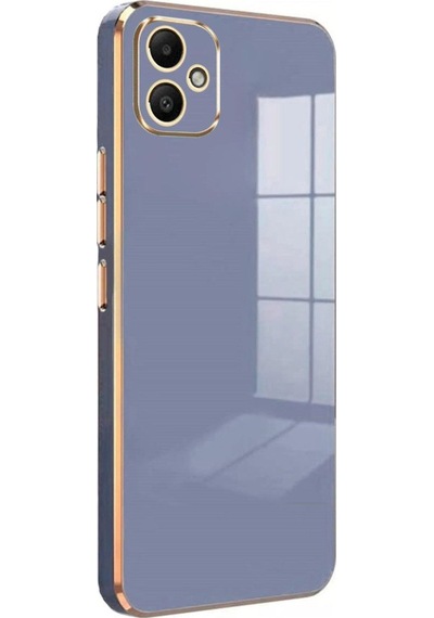 Samsung Galaxy Uyumlu, A05 Kılıf Volet Silikon - Mavi