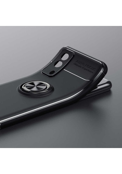 Vivo Y53S 4G Kılıf Yüzüklü Magnetli Ravel Case Kapak