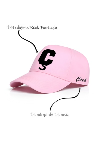 Ogc Ç Harfi Unisex Şapka Pembe