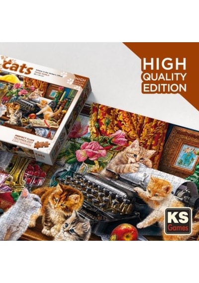 Yazılı Ofis Temalı 500 Parça Puzzle, Eğlenceli Ve Zihin Geliştirici Aktivite