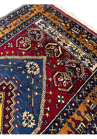 El Dokuma Sıfır Yahyalı Halısı 122x230 Kök Boya %100 Yün Halı Renkli