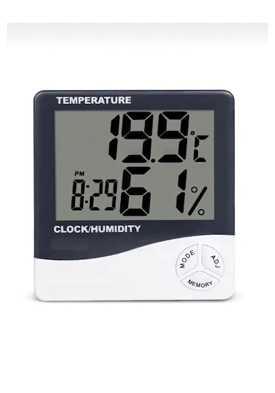 Derece Termometre Isı Nem Saat Alarm Mini Dijital Termometre Nem Derece Termometre Isı Nem Saat Alarm Mini Dijital Termometre Nem