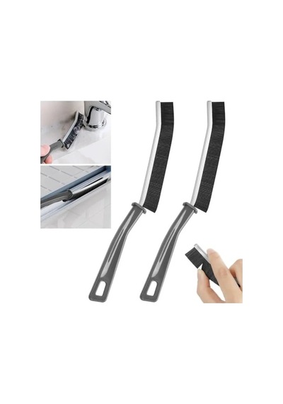 2 Adet Derz Temizleme Fırçası, İnce Boşluklar İçin Ergonomik Tasarım Açık Ahşap
