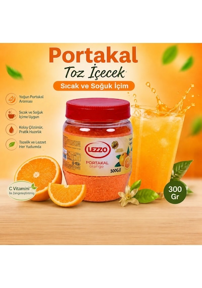 Mey İthalat Portakal Toz Içecek Sıcak Ve Soğuk İçim 300 - Gr Diğer