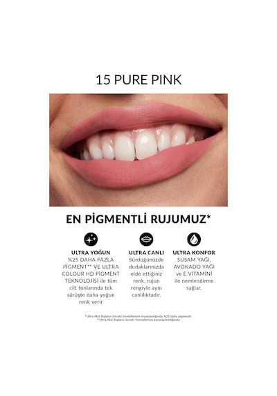 Avon Ultra Mat Ruj Pure Pink