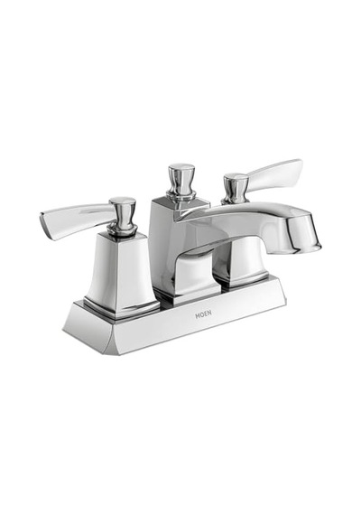Moen Ws84922 Conway İki Saplı Orta Set Drenaj Montajlı Banyo Musluğu, Krom
