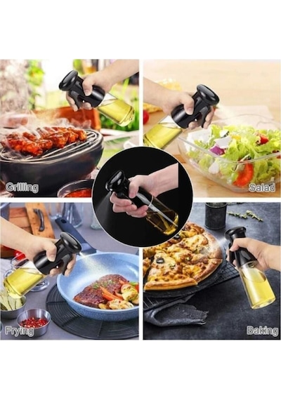 Sprey Yağdanlık, Airfryer Için Yağdanlık, Püskürtmeli Sprey Cam Şişe Zeytinyağı Sirke Yağpüskürtücü Diğer