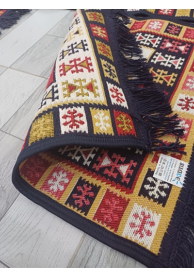 Oto Koltuk Üstü Lilim 45x50cm 45x130cm Lacivert 3'lü Set