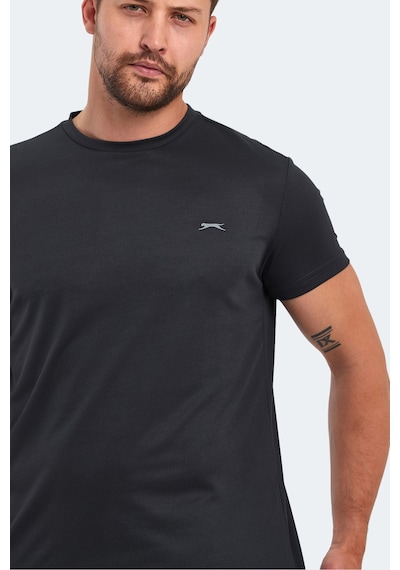 Slazenger OMAR KTN Erkek  Siyah Tişört
