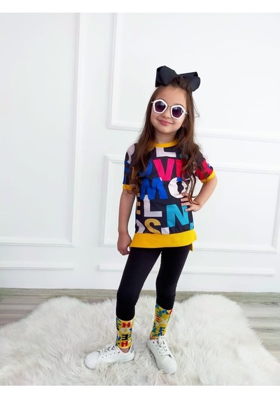 Boutiguestyles Boutıourstyles Kız Çocuk Renkli Tarz Takım