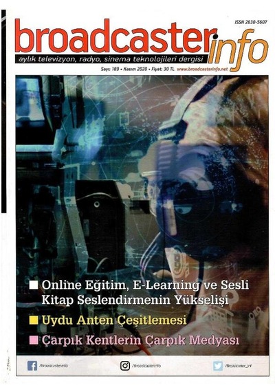 Broadcasterinfo:aylık Televizyon,radyo,sinema Teknolojileri Dergisi-uydu Anten Çeşitlemesi Sayı:189-kasım 2020 Retro Koleksiyon Eski Baskı