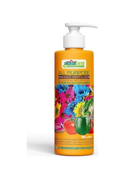 Ekosolgarden Sıvı Solucan Gübresi 500 Ml Organik Sıvı Gübre 0,250