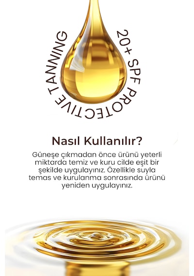 Pure With Tanning Oil Nemlendirici Besleyici ve Yoğun Bronzlaştırıcı Yağ SPF20 150 ML