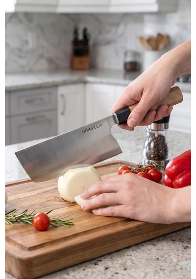 Unıqella Bladepro Classico Nakiri Bıçak 180mm Çelik
