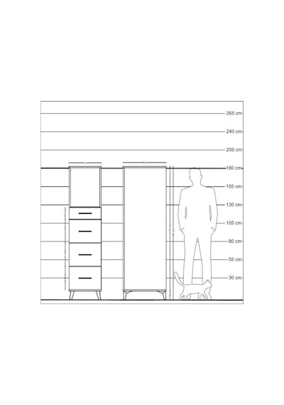 Kronos Dolap Tek Raflı 4 Çekmeceli 44x59x182 Aytaşı-çam Aytaşı Kronos Dolap Tek Raflı 4 Çekmeceli 44x59x182 Aytaşı-çam Aytaşı