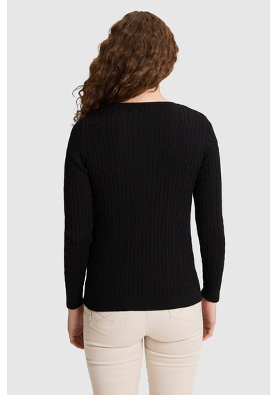 U.S. Polo Assn. Kadın Siyah Basic Kazak 50327575 Vr046