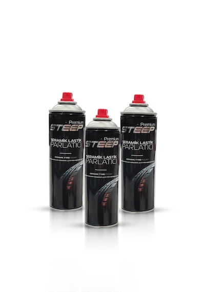 Steep Seramik Lastik & Tampon Parlatıcı Sprey 3 Adet 500ml