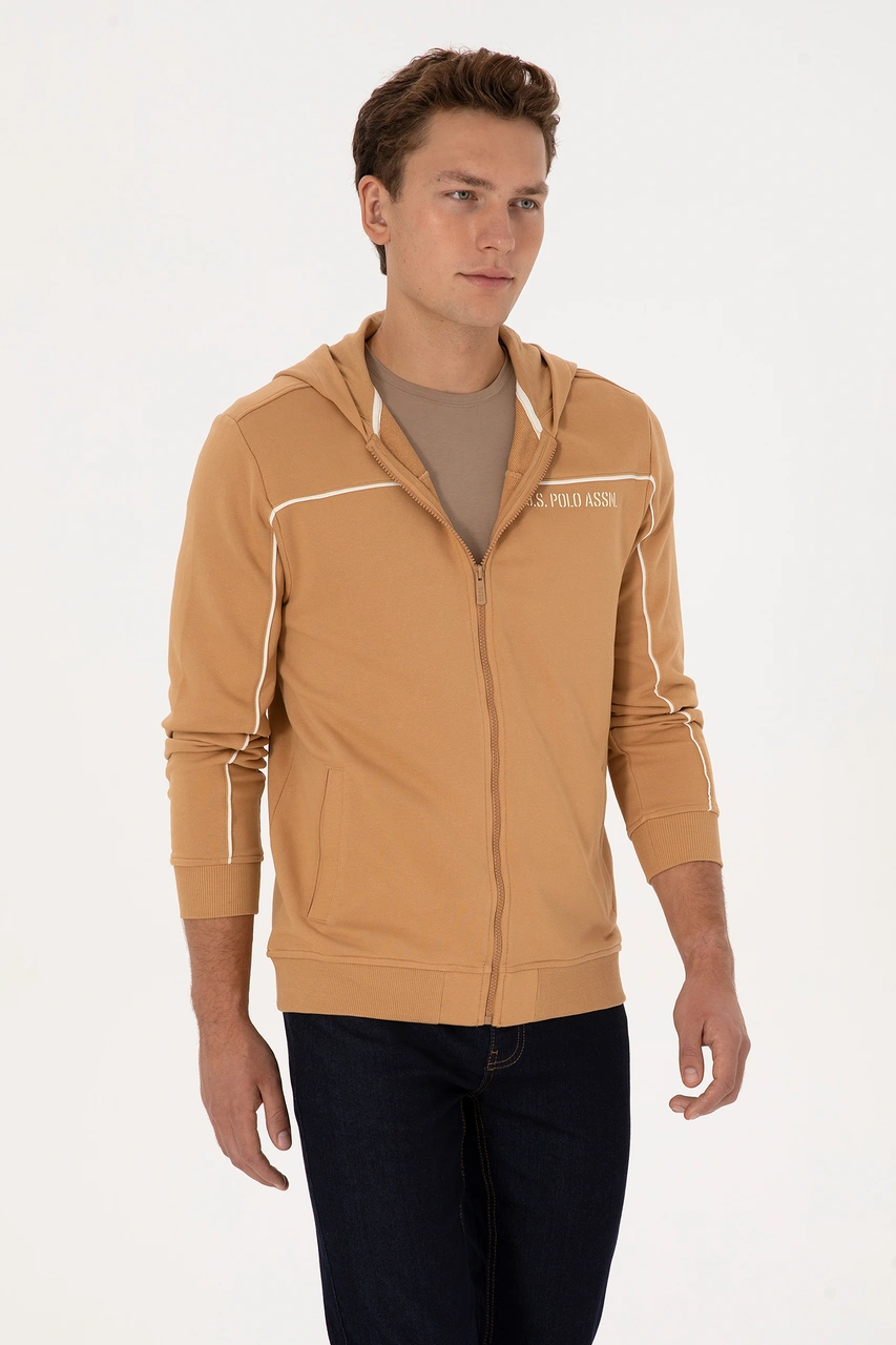 U.s. Polo Assn. Erkek Camel Hırka Örme 50315746-vr015 CAMEL