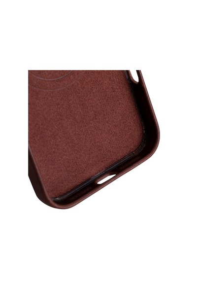 Bloomcase Premium Mono Saddle Brown Apple iPhone Uyumlu 17 Pro Max/ 18 Pro Max 6.9" Hakiki Deri Magsafe Kılıf Kahverengi