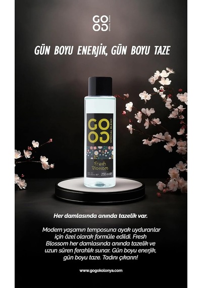 Gogo Fresh Blossom Kolonya 250ml Pet Şişe