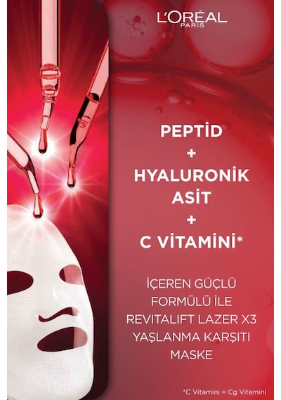 Loreal Paris Revitalift Lazer X3  Maske