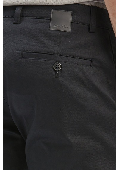 İmza Siyah Armürlü Pamuklu Likralı Yan Cepli Slim Fit Dar Kesim Casual Pantolon 1003240161-siyah Siyah İmza Siyah Armürlü Pamuklu Likralı Yan Cepli Slim Fit Dar Kesim Casual Pantolon 1003240161-siyah Siyah