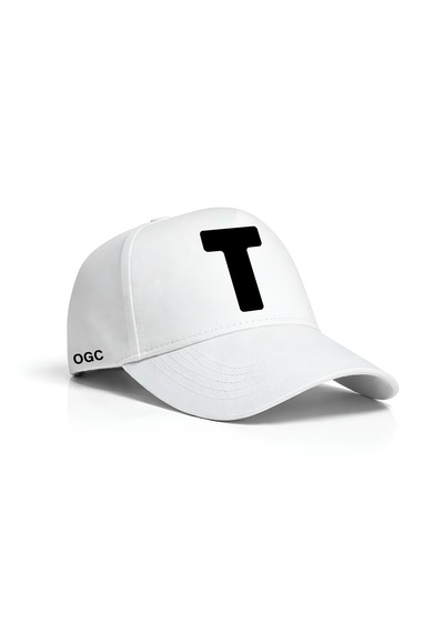 Ogc T Harfi Unisex Şapka Beyaz