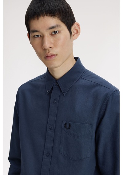 Fred Perry M5516-738 Oxford Erkek Gömlek Mavi