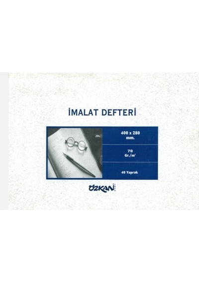 İmalat Defteri 40 Yaprak Karton Kapak Özkan 5 Li Paket