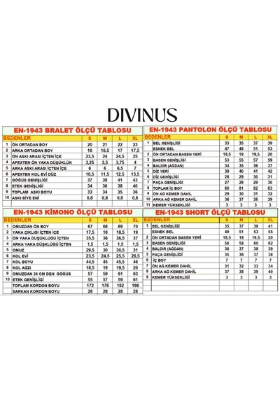 Divinus Kimonolu 5'li Pijama Takım Açık Mavi - Beyaz