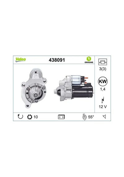 Peugeot Partner Mars Motoru 1.9d 1998-2011 Valeo 438091