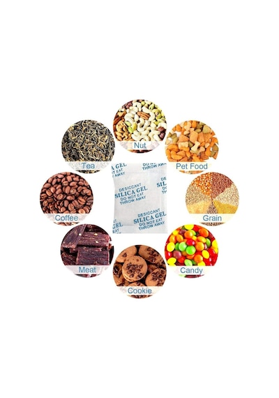 100 Adet 5 Gr Silikajel Nem Alıcı Silika Jel Rutubet Önleyici Küf Giderici Paket