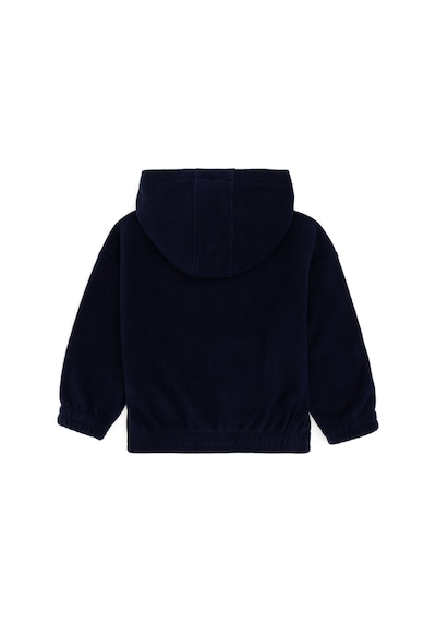 U.S. Polo Assn. Kız Çocuk Lacivert Yarım Fermuarlı Polar Sweatshirt 50296287-VR033