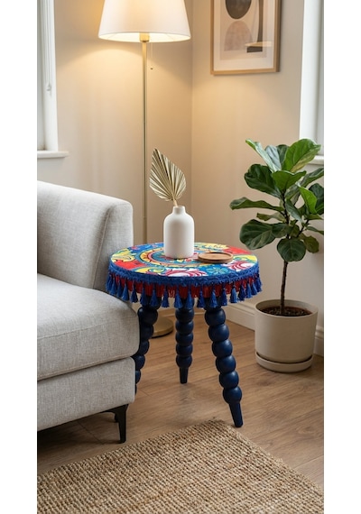 Solea Clover Azure Büyük Sehpa Sarı