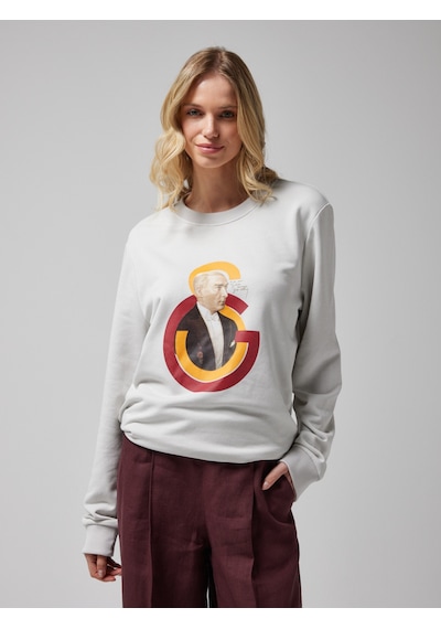 Gsstore Galatasaray Erkek Ata Sweatshirt E251282 Gri