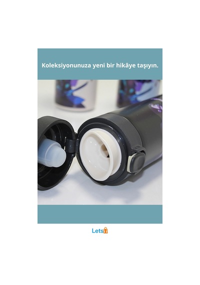 Anime Baskılı Paslanmaz Çelik Sızdırmaz Termos Çok Renkli