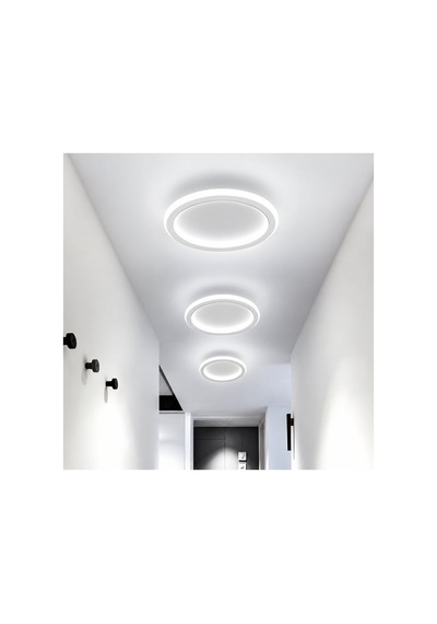 Beyaz Ø30cm Çember Avize 3000k Sarı Işık Led Tavan Lambası