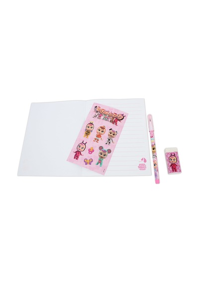 Cry Babies Tüylü Pvc Çantalı Kırtasiye Seti Cry-7746 Ahşap