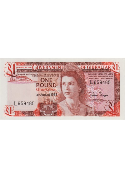 Cebelitarık 1 Pound 1988 Çil.