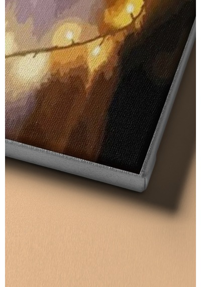 Webstyle Sayılarla Boyama Seti Kasnaklı Işıltılı Tilki 50 X 65 Cm