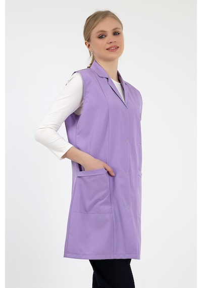 Kadın Kolsuz Önlük - Lila-12201 Lila