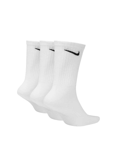 Nike Sx7676-100 Everyday Lightweight Crew Antrenman Çorapları 3 Çift Beyaz