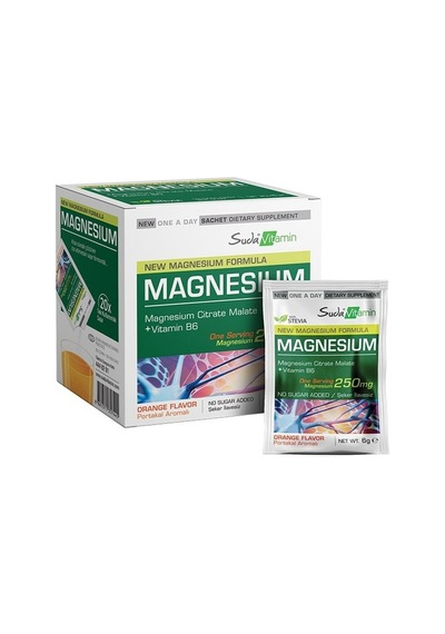 Suda Vitamin Magnesium Shot Portakal Aromalı 20 x 6 G