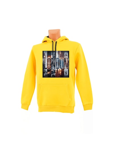 London Baskılı Sweatshirt Kırmızı