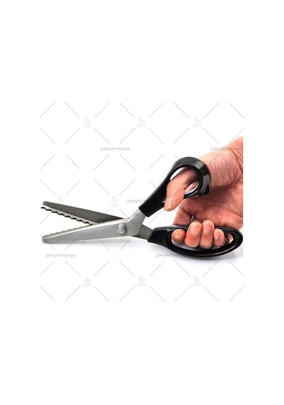Çelik Silikon Saplı ✂ Sürfile Zigzag Kesim Makası 230Mm